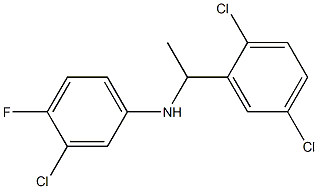 3-chloro-N-[1-(2,5-dichlorophenyl)ethyl]-4-fluoroaniline 구조식 이미지