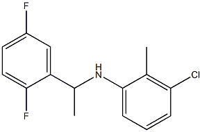 3-chloro-N-[1-(2,5-difluorophenyl)ethyl]-2-methylaniline Structure