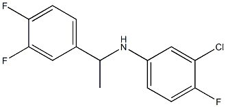 3-chloro-N-[1-(3,4-difluorophenyl)ethyl]-4-fluoroaniline 구조식 이미지