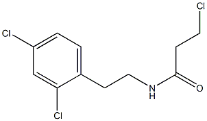 3-chloro-N-[2-(2,4-dichlorophenyl)ethyl]propanamide Structure