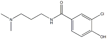 3-chloro-N-[3-(dimethylamino)propyl]-4-hydroxybenzamide Structure