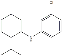 3-chloro-N-[5-methyl-2-(propan-2-yl)cyclohexyl]aniline 구조식 이미지