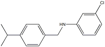 3-chloro-N-{[4-(propan-2-yl)phenyl]methyl}aniline Structure