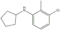 3-chloro-N-cyclopentyl-2-methylaniline 구조식 이미지