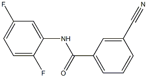 3-cyano-N-(2,5-difluorophenyl)benzamide Structure