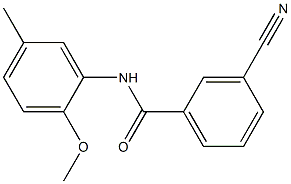 3-cyano-N-(2-methoxy-5-methylphenyl)benzamide Structure