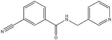 3-cyano-N-(pyridin-3-ylmethyl)benzamide Structure