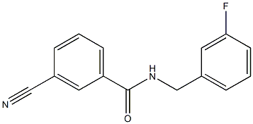 3-cyano-N-[(3-fluorophenyl)methyl]benzamide Structure
