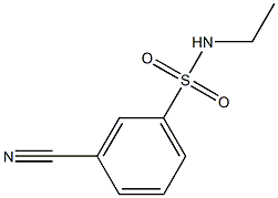3-cyano-N-ethylbenzenesulfonamide Structure