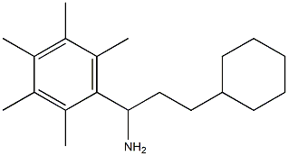 3-cyclohexyl-1-(2,3,4,5,6-pentamethylphenyl)propan-1-amine 구조식 이미지