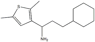 3-cyclohexyl-1-(2,5-dimethylthiophen-3-yl)propan-1-amine 구조식 이미지