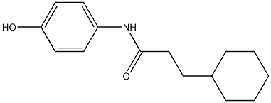 3-cyclohexyl-N-(4-hydroxyphenyl)propanamide 구조식 이미지