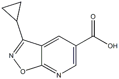 3-cyclopropylisoxazolo[5,4-b]pyridine-5-carboxylic acid 구조식 이미지