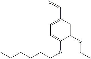 3-ethoxy-4-(hexyloxy)benzaldehyde Structure