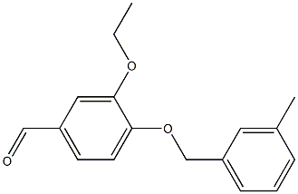 3-ethoxy-4-[(3-methylphenyl)methoxy]benzaldehyde 구조식 이미지