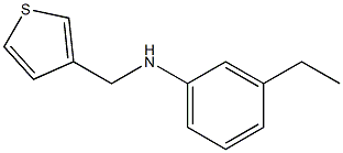 3-ethyl-N-(thiophen-3-ylmethyl)aniline Structure