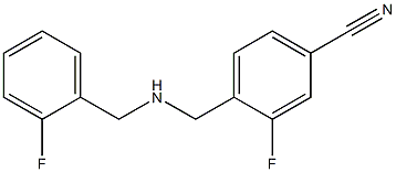 3-fluoro-4-({[(2-fluorophenyl)methyl]amino}methyl)benzonitrile Structure