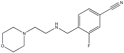 3-fluoro-4-({[2-(morpholin-4-yl)ethyl]amino}methyl)benzonitrile Structure