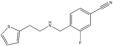 3-fluoro-4-({[2-(thiophen-2-yl)ethyl]amino}methyl)benzonitrile Structure