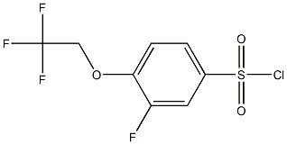 3-fluoro-4-(2,2,2-trifluoroethoxy)benzene-1-sulfonyl chloride Structure