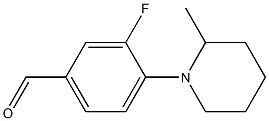 3-fluoro-4-(2-methylpiperidin-1-yl)benzaldehyde 구조식 이미지