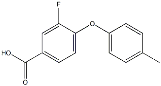 3-fluoro-4-(4-methylphenoxy)benzoic acid 구조식 이미지