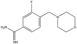 3-fluoro-4-(morpholin-4-ylmethyl)benzenecarboximidamide Structure