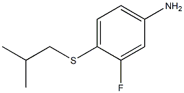 3-fluoro-4-[(2-methylpropyl)sulfanyl]aniline 구조식 이미지