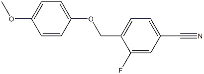 3-fluoro-4-[(4-methoxyphenoxy)methyl]benzonitrile Structure