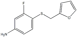 3-fluoro-4-[(furan-2-ylmethyl)sulfanyl]aniline 구조식 이미지