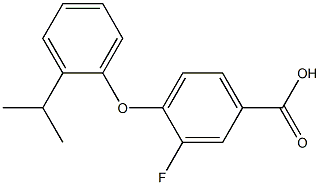 3-fluoro-4-[2-(propan-2-yl)phenoxy]benzoic acid 구조식 이미지