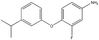 3-fluoro-4-[3-(propan-2-yl)phenoxy]aniline Structure