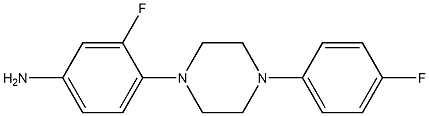 3-fluoro-4-[4-(4-fluorophenyl)piperazin-1-yl]aniline 구조식 이미지