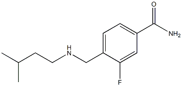 3-fluoro-4-{[(3-methylbutyl)amino]methyl}benzamide 구조식 이미지