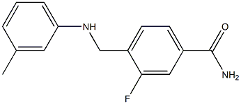 3-fluoro-4-{[(3-methylphenyl)amino]methyl}benzamide 구조식 이미지