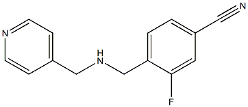 3-fluoro-4-{[(pyridin-4-ylmethyl)amino]methyl}benzonitrile 구조식 이미지