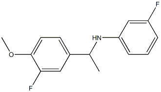 3-fluoro-N-[1-(3-fluoro-4-methoxyphenyl)ethyl]aniline 구조식 이미지