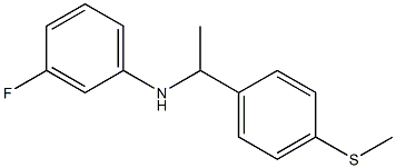 3-fluoro-N-{1-[4-(methylsulfanyl)phenyl]ethyl}aniline Structure