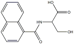 3-hydroxy-2-(naphthalen-1-ylformamido)propanoic acid Structure