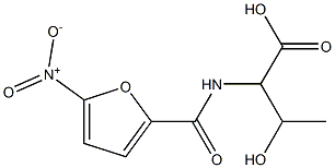 3-hydroxy-2-[(5-nitrofuran-2-yl)formamido]butanoic acid Structure