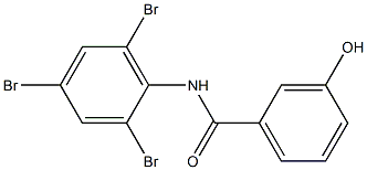 3-hydroxy-N-(2,4,6-tribromophenyl)benzamide 구조식 이미지