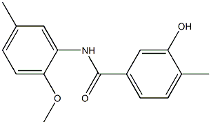 3-hydroxy-N-(2-methoxy-5-methylphenyl)-4-methylbenzamide 구조식 이미지