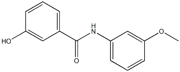3-hydroxy-N-(3-methoxyphenyl)benzamide 구조식 이미지