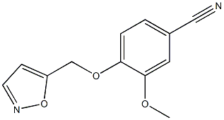 3-methoxy-4-(1,2-oxazol-5-ylmethoxy)benzonitrile 구조식 이미지