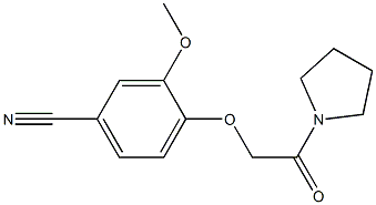 3-methoxy-4-(2-oxo-2-pyrrolidin-1-ylethoxy)benzonitrile 구조식 이미지