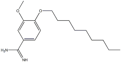 3-methoxy-4-(nonyloxy)benzene-1-carboximidamide Structure