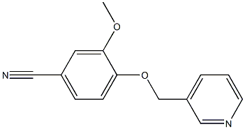 3-methoxy-4-(pyridin-3-ylmethoxy)benzonitrile 구조식 이미지