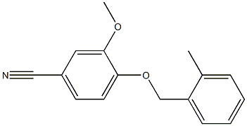 3-methoxy-4-[(2-methylphenyl)methoxy]benzonitrile 구조식 이미지