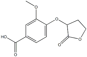 3-methoxy-4-[(2-oxooxolan-3-yl)oxy]benzoic acid 구조식 이미지