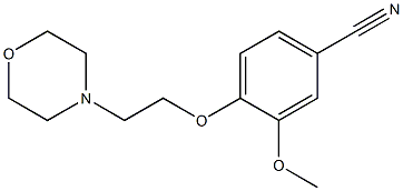 3-methoxy-4-[2-(morpholin-4-yl)ethoxy]benzonitrile 구조식 이미지